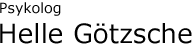 Psykolog Helle Götzsche